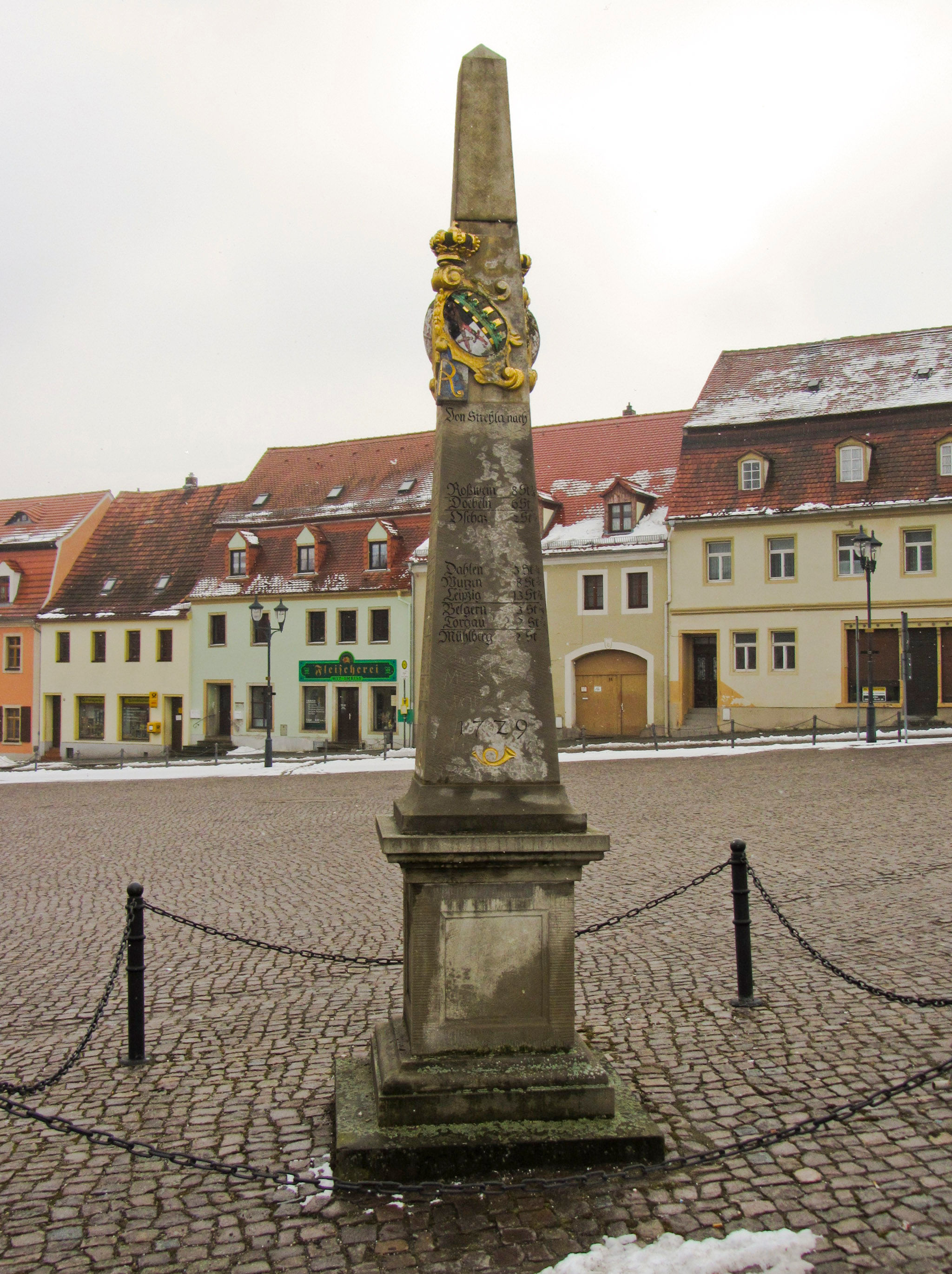 Polish-Saxon Post Milestone in Strehla